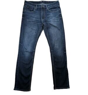 BKE Mason Straight Leg Jeans Men's 32x32 Medium Wash Stretch Buckle Denim